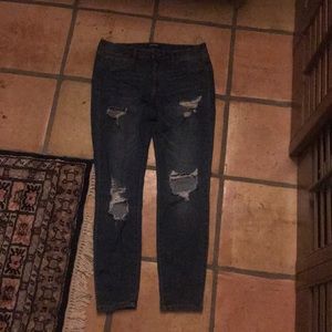 Charlotte Russe ripped skinny jeans